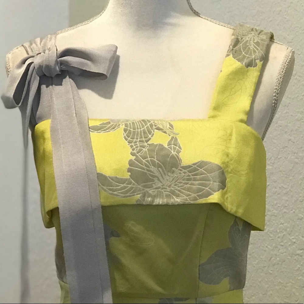 🔥🔥Badgley Mischka Citron Brianna Dress